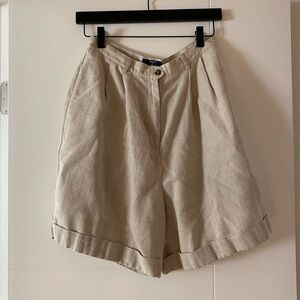 Vintage Linen Oversized Shorts